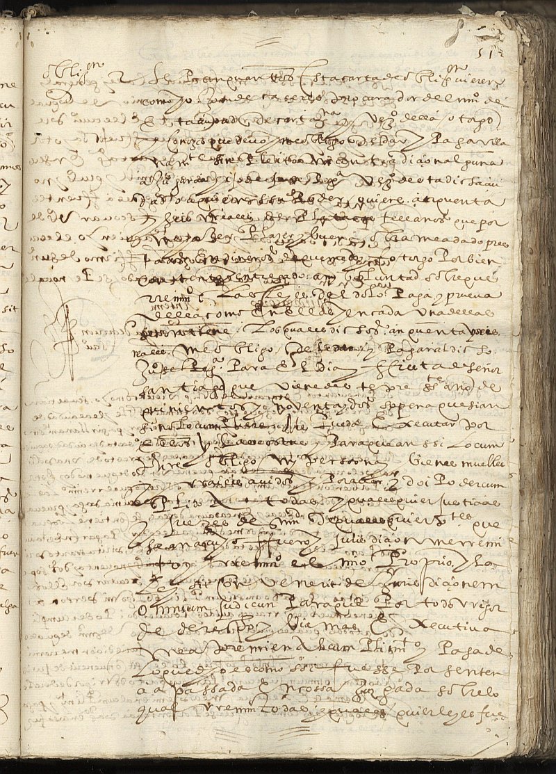 Obligación de Juan de Cáceres, procurador del número de Cartagena, a favor de Juan García, hijo de Juan García, vecinos de Cartagena.